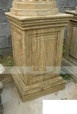 Hot Selling Design Antique Natural Stone Base Small Pillars