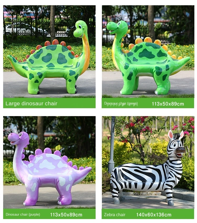 Outdoor Fiberglass Zoo Animals Realistic Animal Statues Fiberglass Animal Molds