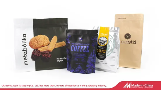 250g 500g 1kg Customized Sealable Ziplock Aluminum Foil Mylar Plastic Zipper Ziplock Coffee Packaging Bag 