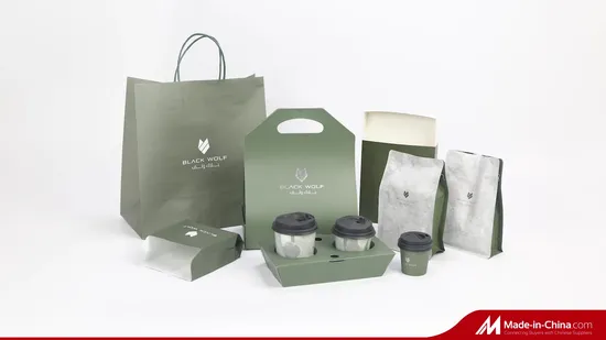 China Manufacturer Customized Printing Ziplock Plastic Stand up Pouch Coffee Food Packaging Bag with Resealable Zipper 