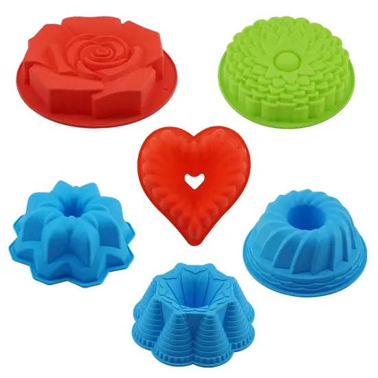 3D Shape Baking Tray Tool Silicone Chocolate Candle Cake Soap Cookie Mold 