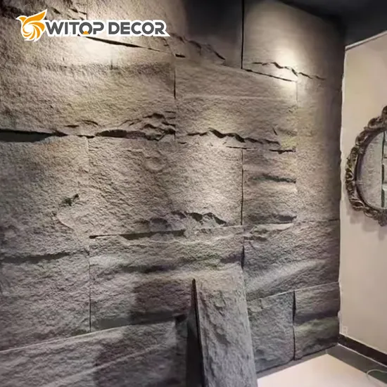 Antique Style PU Stone Wall Panels Exterior Wall Decoration 