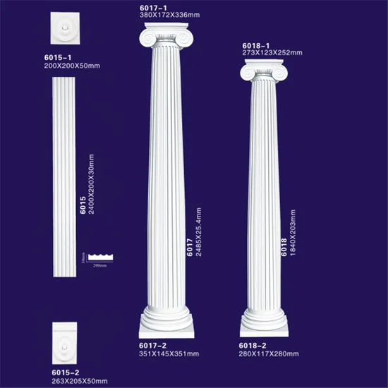 Eco Friendly Polyurethane Columns / Roman Pillars for Hotel Decoration 