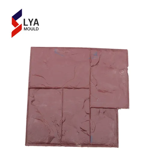 Decorative Concrete Stepping Suidewalks Silicone Rubber Stone Molds 