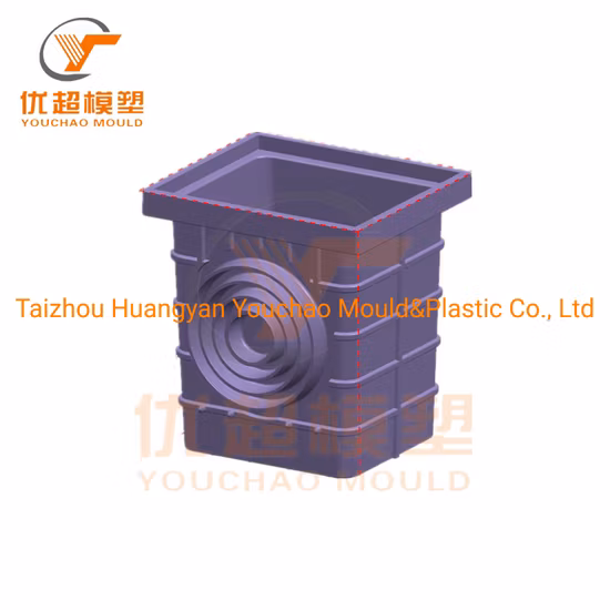 Plastic PP Drain Tank Molding Plastic Drainage Crate Injection Mould