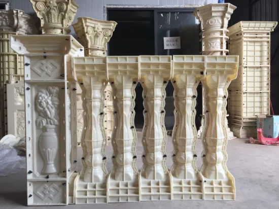 Cheap Balcony Cast in Situ Plastic Molds Balusters Mold for Concrete