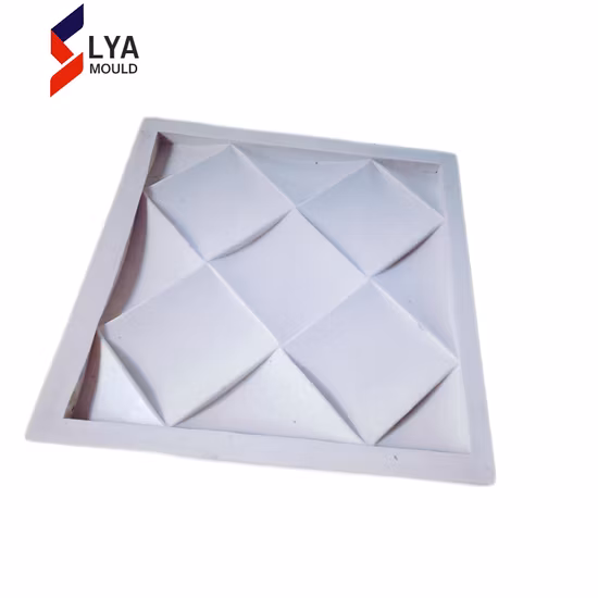Rubber Plastic Concrete Molds for 3D Gypsum Wall Panel Wall Stone Tiles