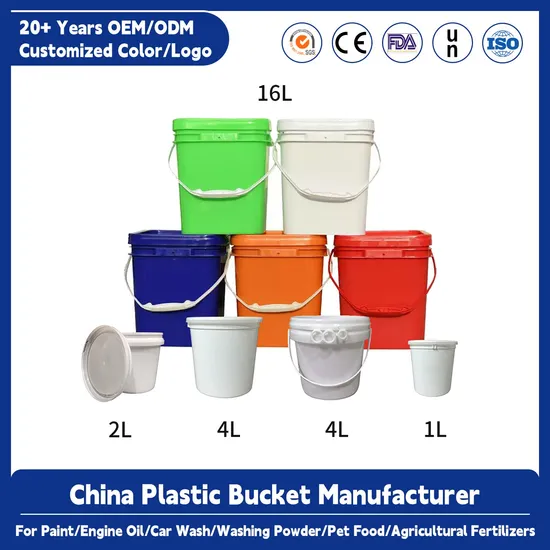 Customized Logo and Color High Quality Food Grade High Airtight Plastic Ice Pail 