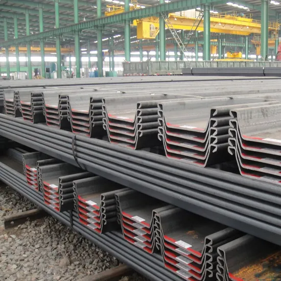 Sy295 Retaining Walls Steel Sheet Pile Revetment Steel Sheet Pile 